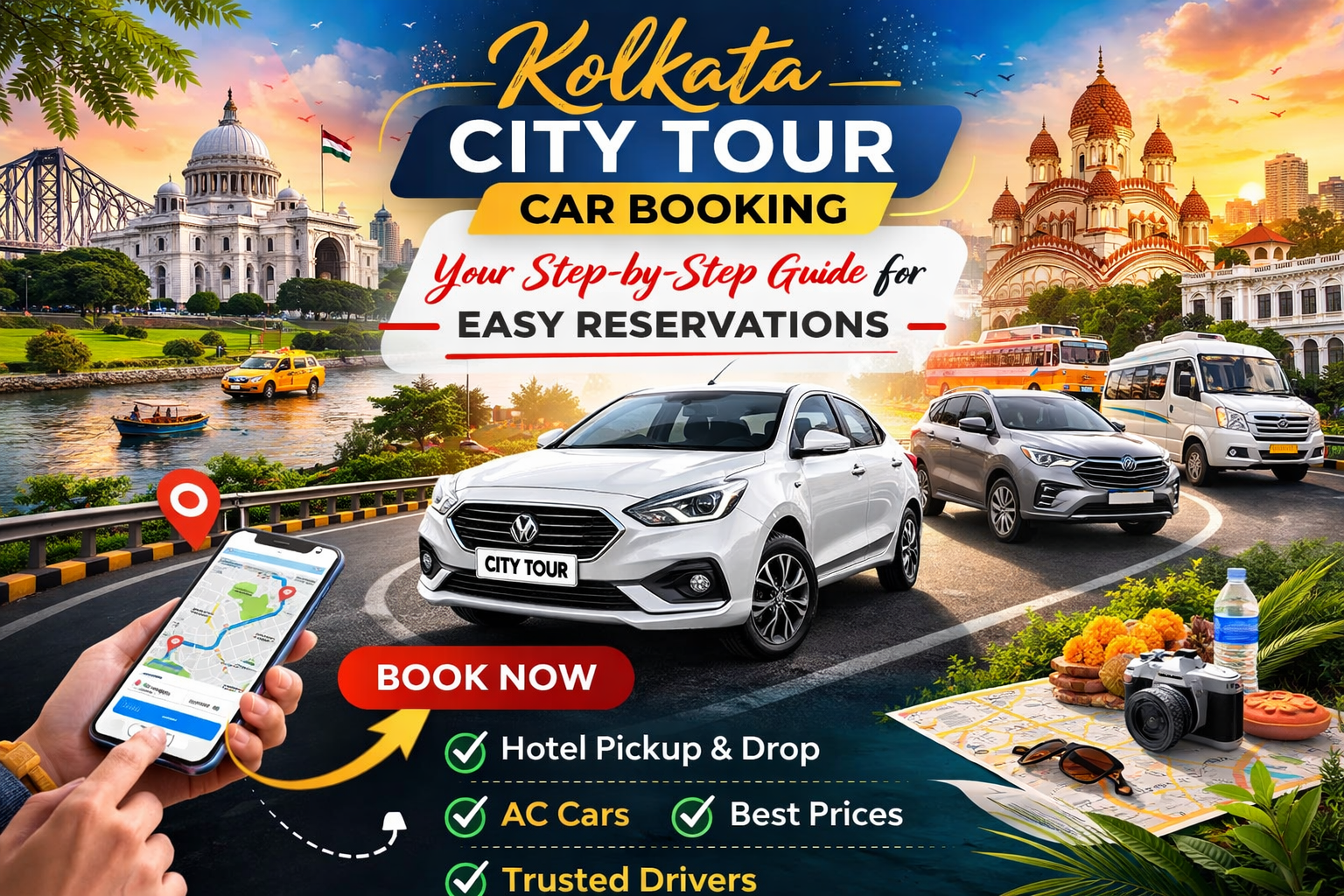 Kolkata City Tour Car Booking