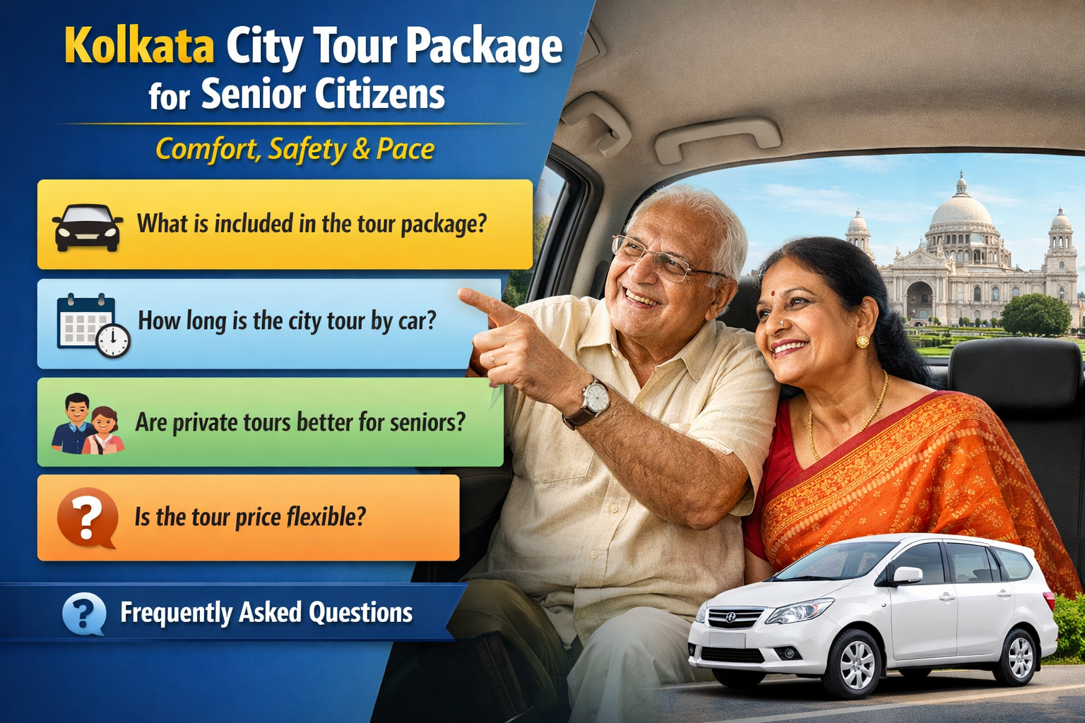 Kolkata City Tour Package for Senior Citizens