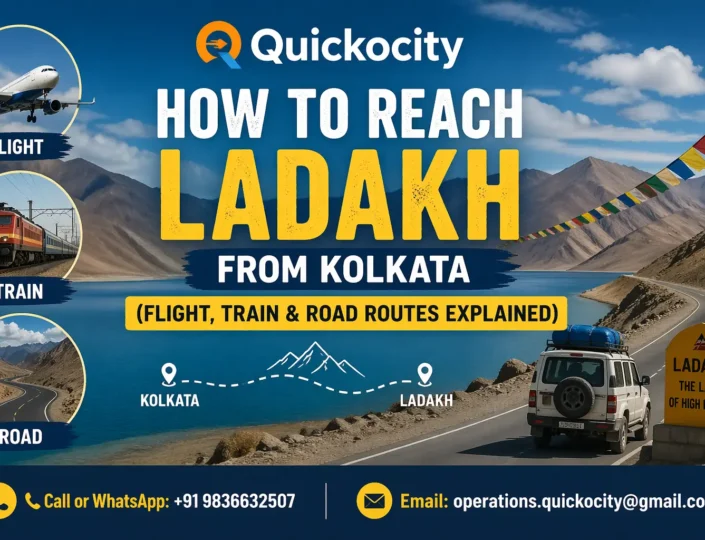 Kolkata to Ladakh Tour Package