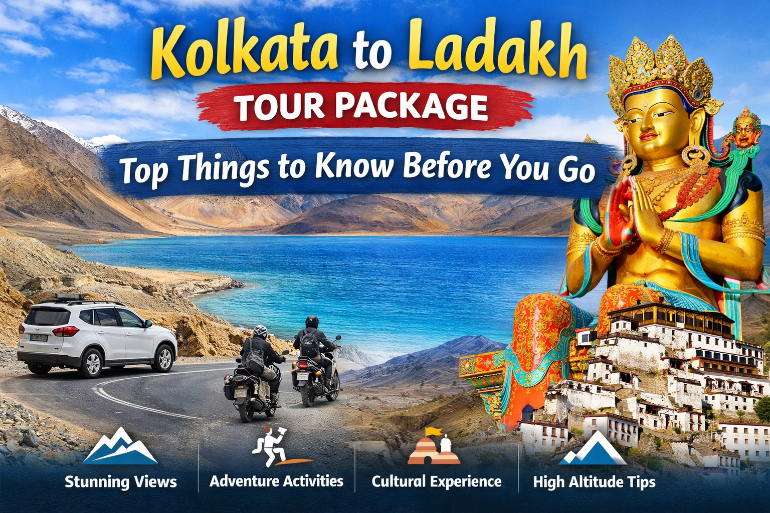 Kolkata to Ladakh Tour Package
