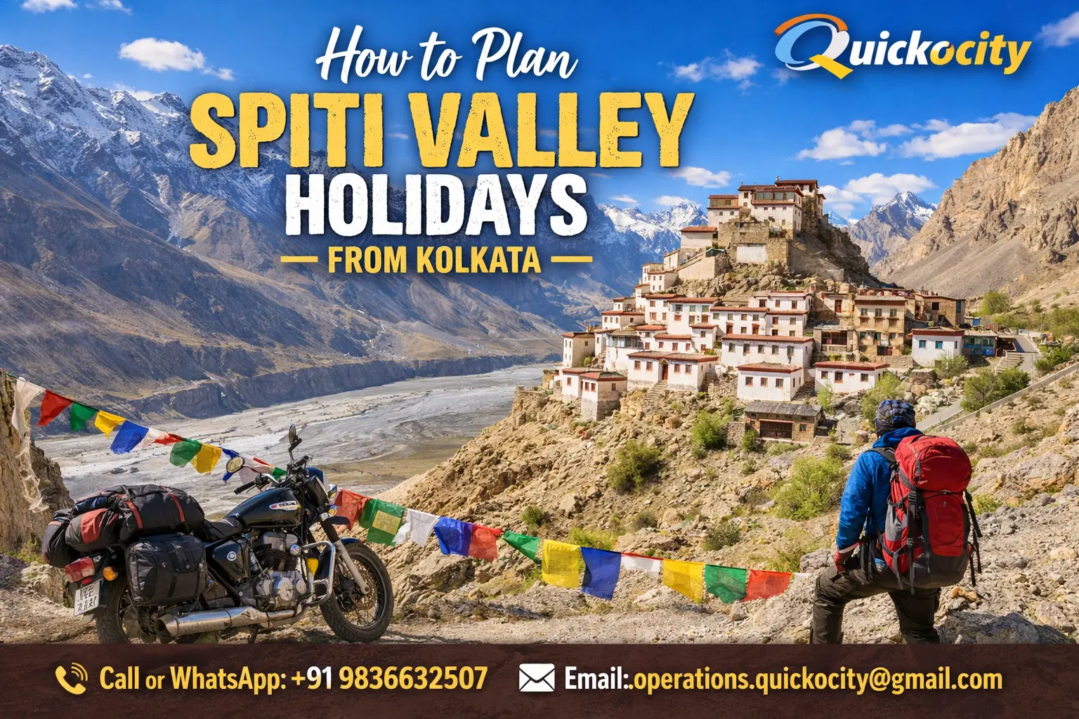 Spiti Valley Holidays from Kolkata
