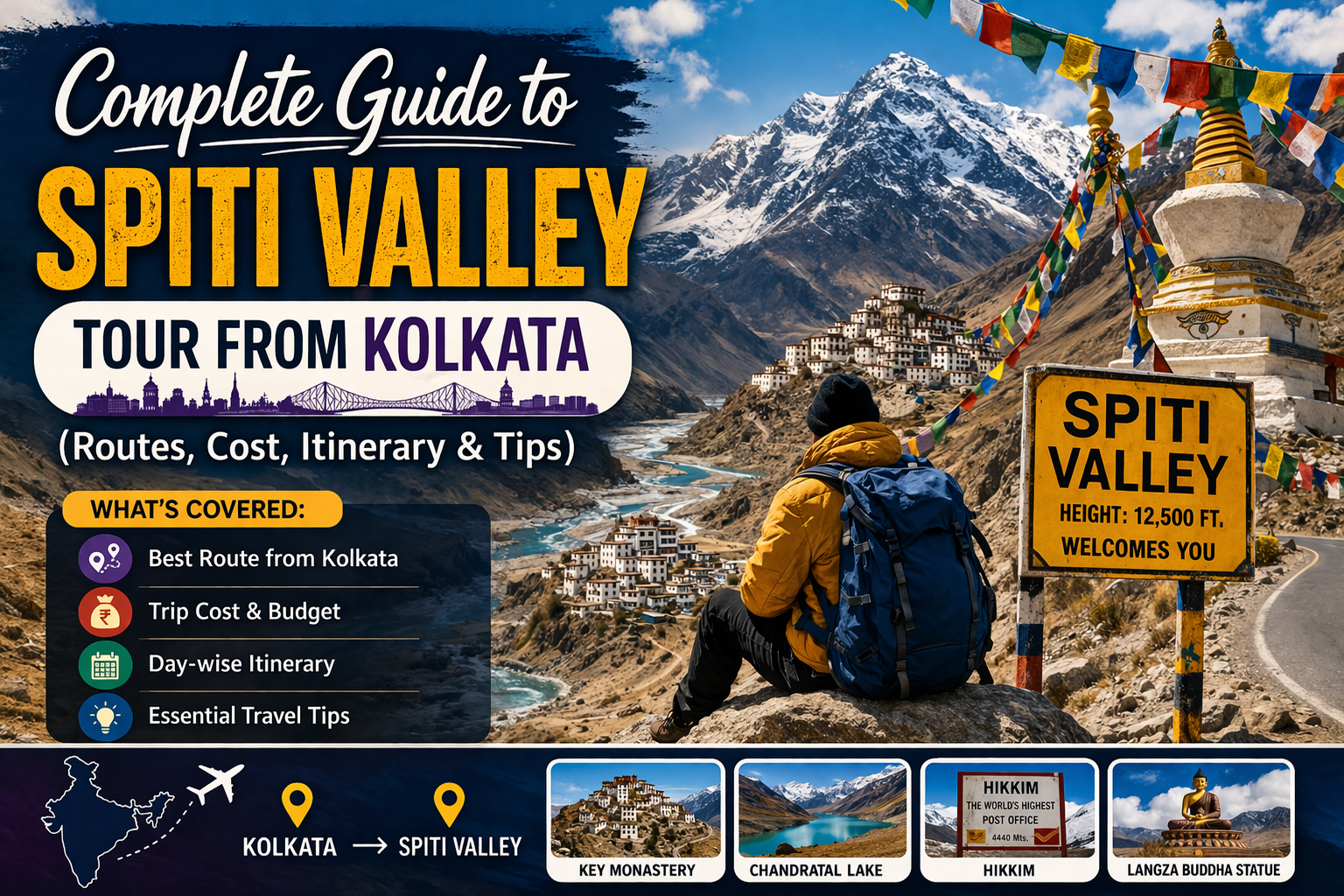 Spiti Valley Tour from Kolkata