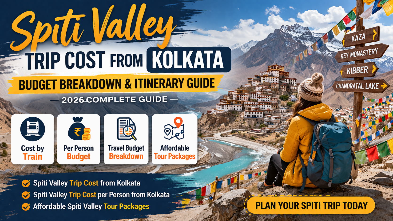 Spiti Valley Trip Cost from Kolkata